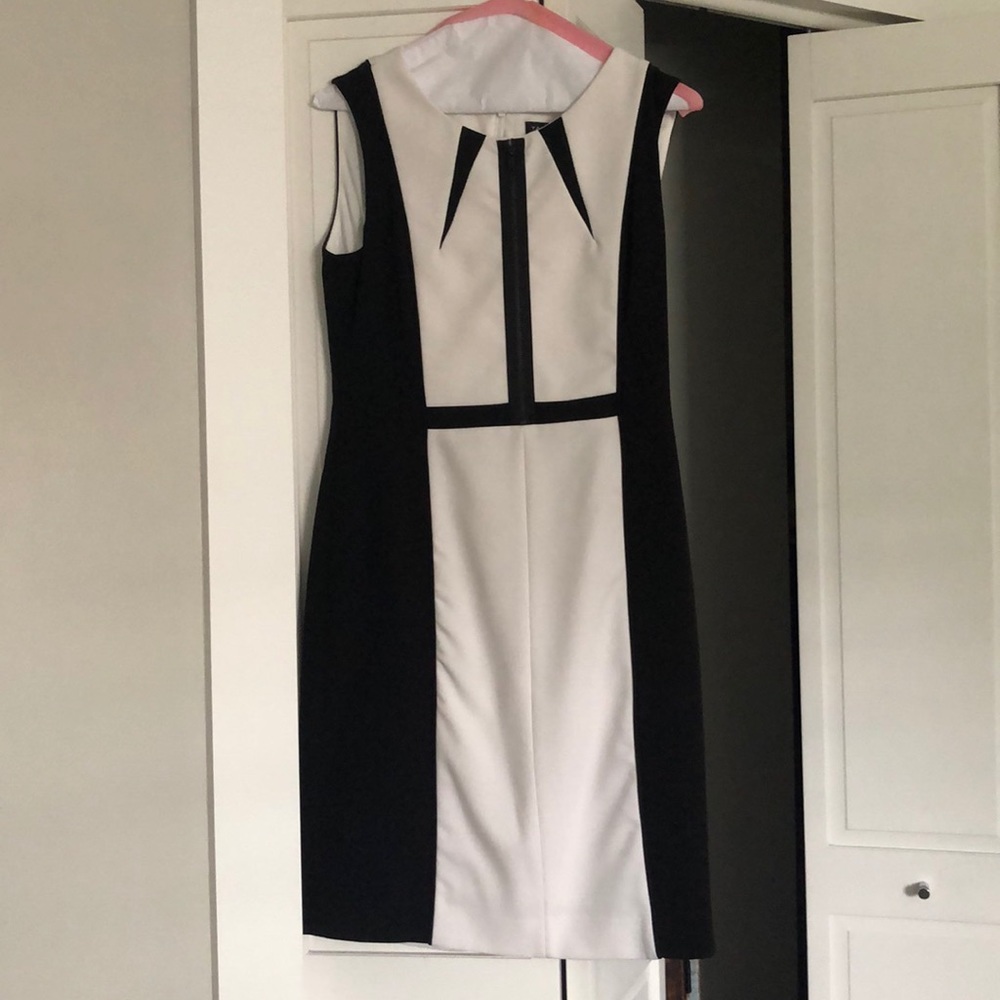 Black and White Suit Dress